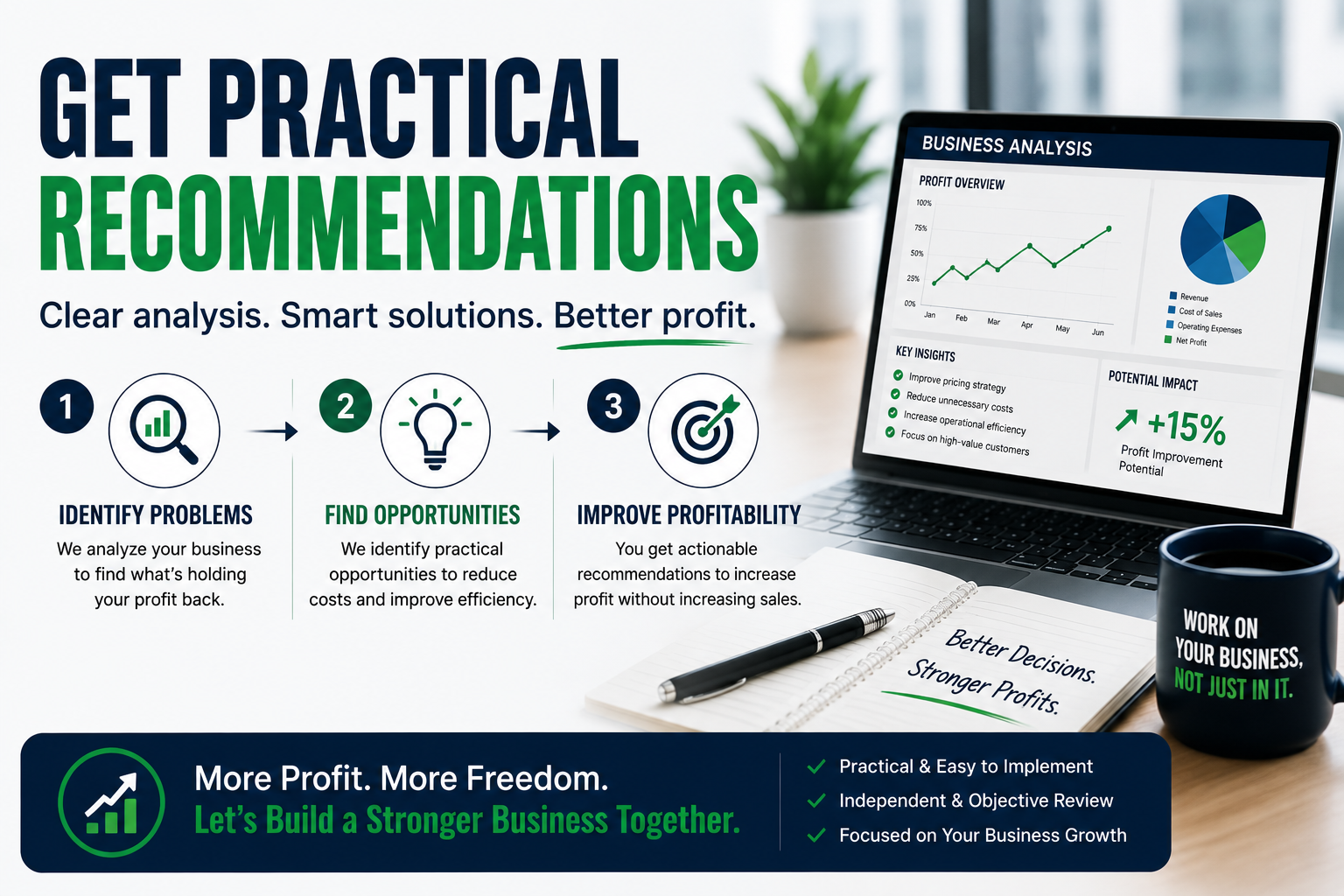 Practical recommendations for business profit improvement